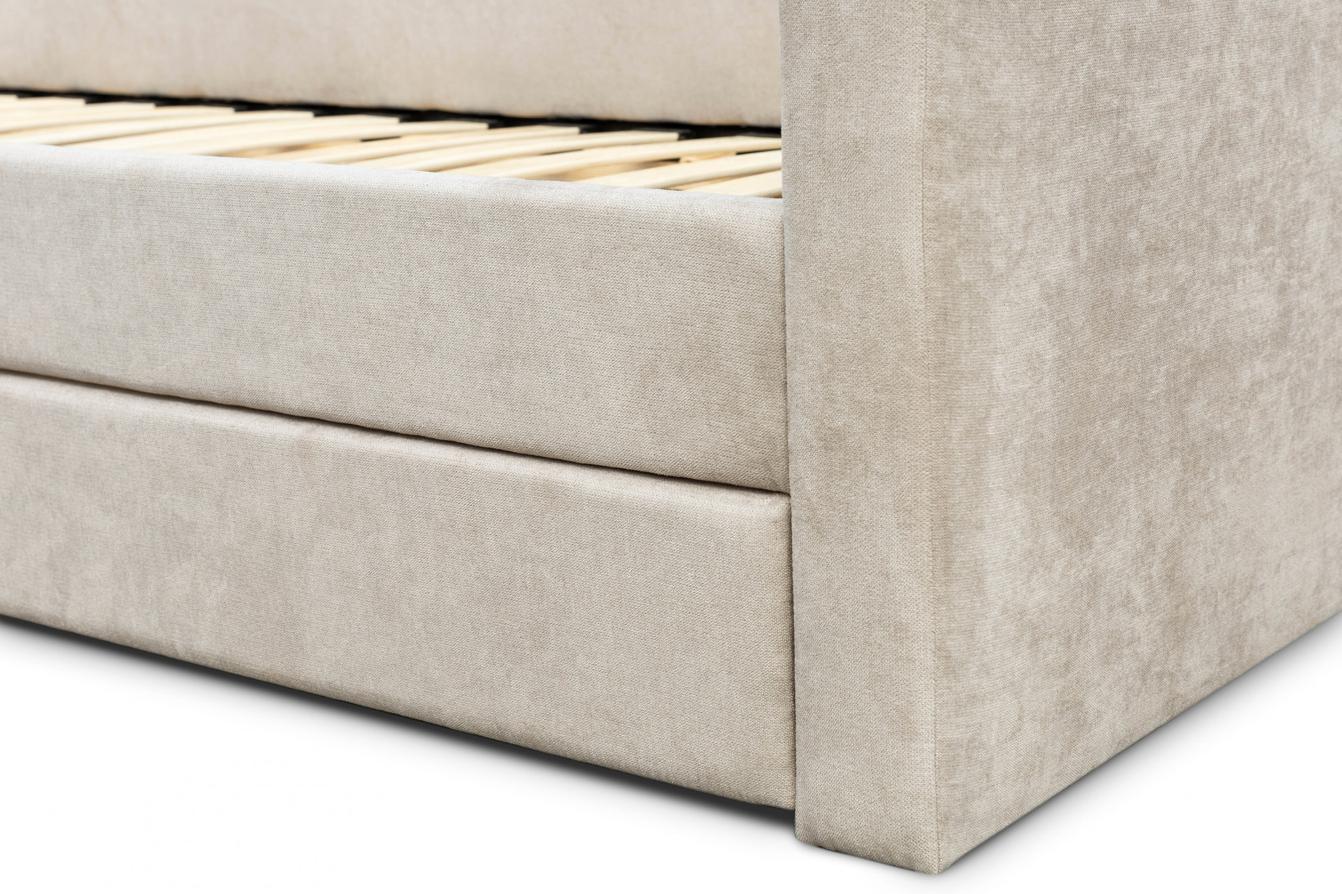 Кровать с двумя ящиками 80х200 см BIO- Софт Малибу (бежевый)