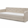 Кровать с двумя ящиками 80х200 см BIO- Софт Малибу (бежевый)