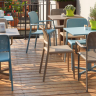 Стул из полипропилена Nardi Outdoor DEI- BORA BISTROT (голубой, зеленый)