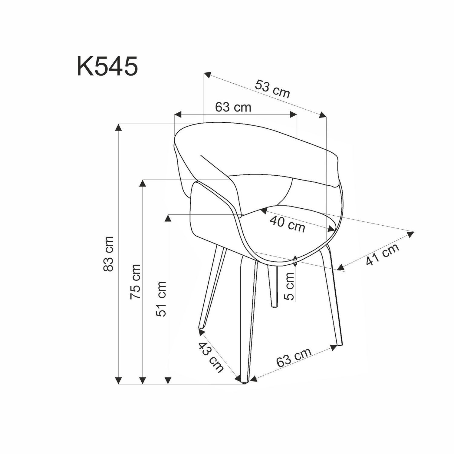 Стул обеденный деревянный Halmar K-545 (бежевый, натуральный)