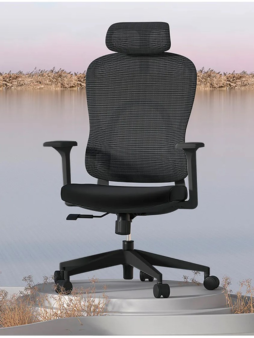 Крісло для оператора LUX- GO-SIT 645-1A BLACK / GREY ергономічне