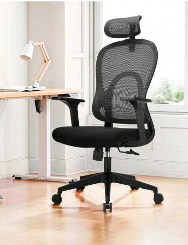 Крісло для оператора LUX- GO-SIT 645-1A BLACK / GREY ергономічне