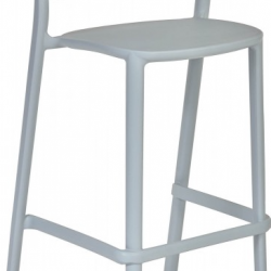 Стул уличный барный DEI- Ezpeleta Trena Stool (голубой/жемчужный)