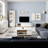 Витрина высокая Perfect Home Arco (Marco) 1D1W/60 белый глянец/дуб грандсон