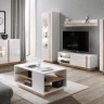 Витрина высокая Perfect Home Arco (Marco) 1D1W/60 белый глянец/дуб грандсон