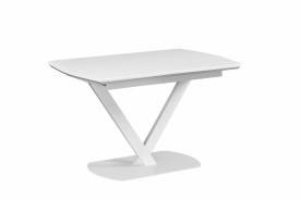 Стол обеденный раскладной IMP- Frank 120-160*80*75 см (белый)