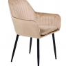 Кресло обеденное модерн MFF- Paula-C вельвет капучино