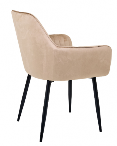 Кресло обеденное модерн MFF- Paula-C вельвет капучино