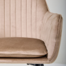 Кресло обеденное модерн MFF- Paula-C вельвет капучино