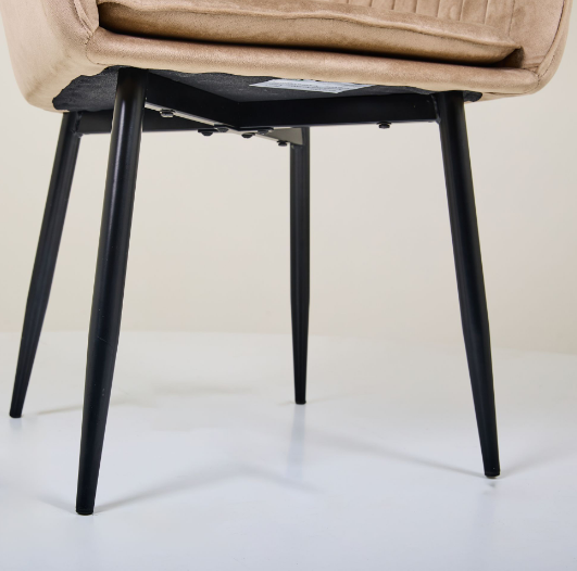 Кресло обеденное модерн MFF- Paula-C вельвет капучино