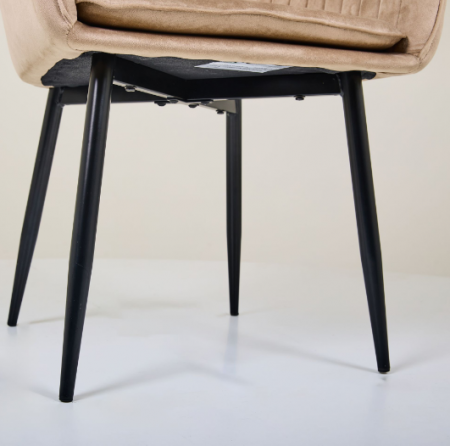 Кресло обеденное модерн MFF- Paula-C вельвет капучино