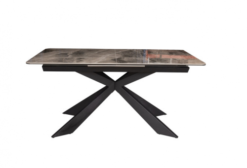 Стол обеденный модерн super premium ceramic Evro- Oregon T7065 Grey Gloss ceramic C20