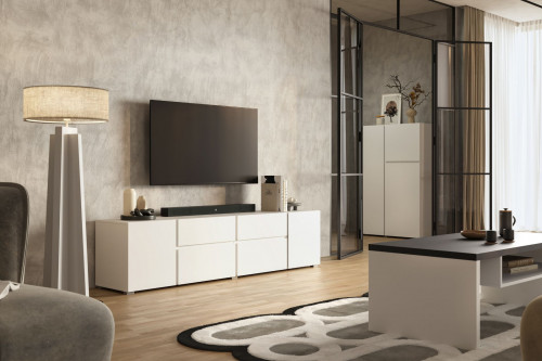 Комплект в гостиную Helvetia ASYMETRIC (белый)