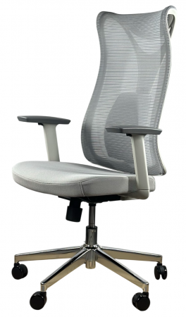 Кресло офисное- компьютерное эргономичное Perfect Home HQOC-17-G премиум,серый