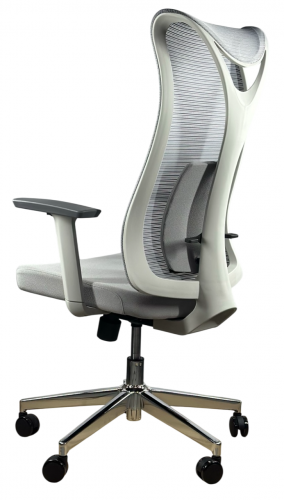 Кресло офисное- компьютерное эргономичное Perfect Home HQOC-17-G премиум,серый