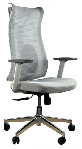Кресло офисное- компьютерное эргономичное Perfect Home HQOC-17-G премиум,серый