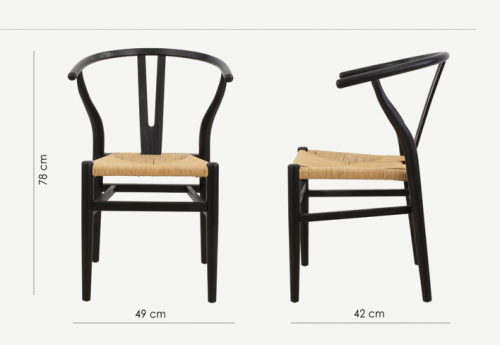 Стул обеденный CRV- Skyfall Black wood 