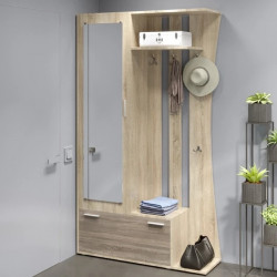 Прихожая с зеркалом EVR- Авео-2 дуб Сонома + трюфель