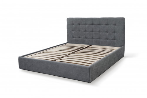 Кровать с подъемным механизмом 160х200 см BIO- Софт Мишель (серый)