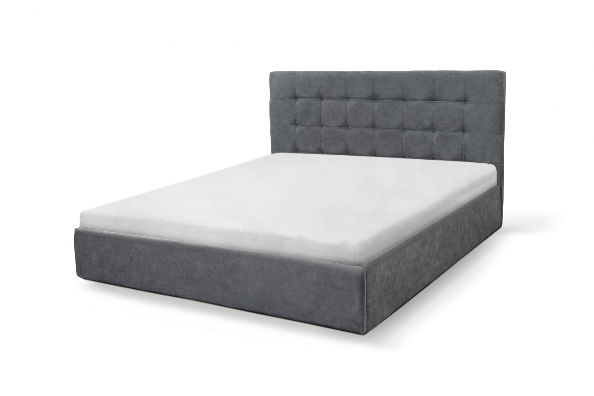 Кровать с подъемным механизмом 160х200 см BIO- Софт Мишель (серый)