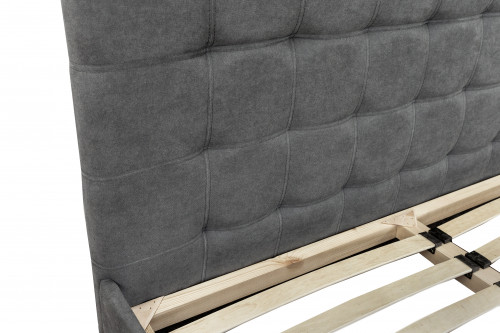 Кровать с подъемным механизмом 160х200 см BIO- Софт Мишель (серый)