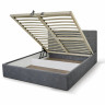 Кровать с подъемным механизмом 160х200 см BIO- Софт Мишель (серый)
