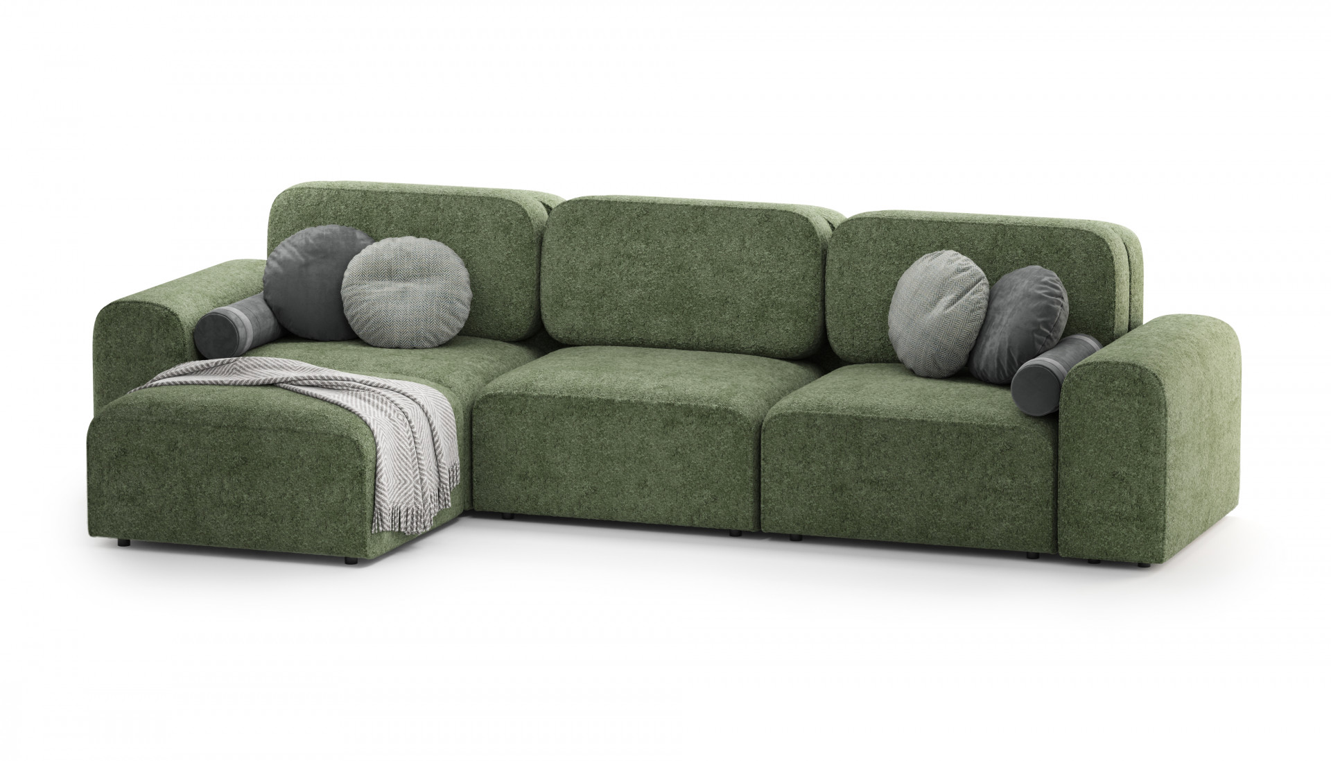 Модульный угловой диван Mil- Breeze 370х182х90 см