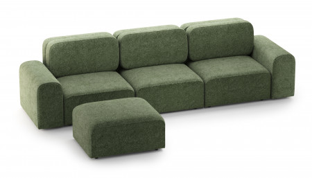 Модульный угловой диван Mil- Breeze 370х182х90 см