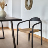 Стул Kave Home GLYNIS CC2034CP46 (черный/бежевый)