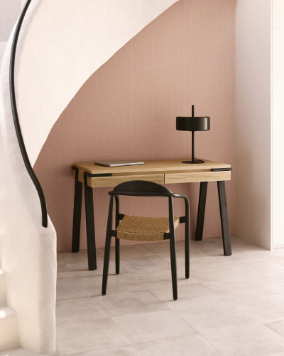 Стул Kave Home GLYNIS CC2034CP46 (черный/бежевый)