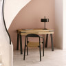 Стул Kave Home GLYNIS CC2034CP46 (черный/бежевый)