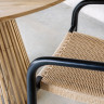 Стул Kave Home GLYNIS CC2034CP46 (черный/бежевый)