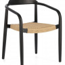Стул Kave Home GLYNIS CC2034CP46 (черный/бежевый)