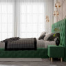 Кровать с механизмом VRN- "Oscar PLUS" + 2 тумбы (синий, темно-зеленый)