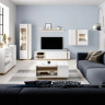 Витрина низкая Perfect Home Arco (Marco) 1D1W/72 белый глянец/дуб грандсон