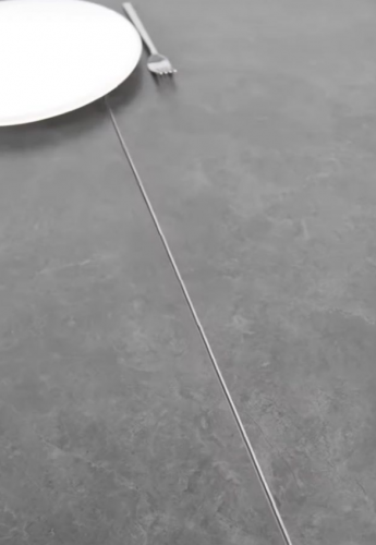 Стол керамический TOP- Лео черный мат ноги графит 1800/2960*900*750