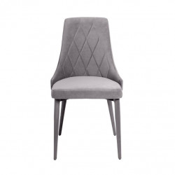 Стул Avn- LEMIS Grey Velvet серый