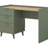 Письменный стол с 3 ящиками Helvetia SCANDI 24GDOH03 (зеленый / дуб)
