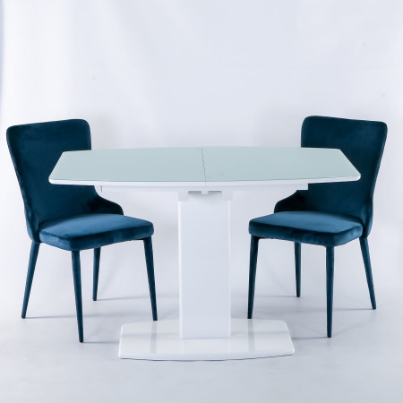 Стол обеденный модерн EXI- Милан-1 (B2396-1) белый глянец