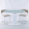 Фото №6 - Стол обеденный модерн EXI- Милан-1 (B2396-1) белый глянец