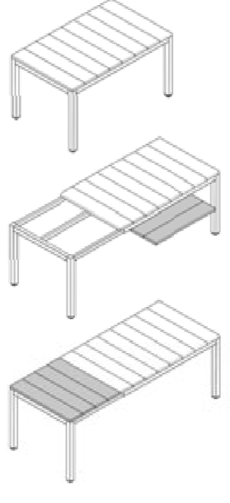 Стол раздвижной Nardi Outdoor DEI- Rio 140/210 Extensible