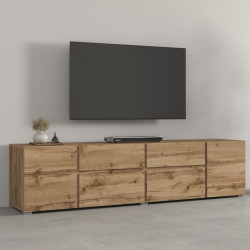 Тумба под телевизор Helvetia ASYMETRIC 24N0OA39 (дуб Вотан)