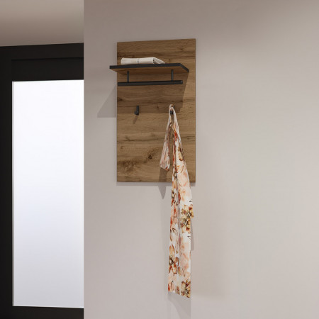 Вешалка в прихожую Helvetia CROSS 24N6MY03 (дуб вотан-черный)