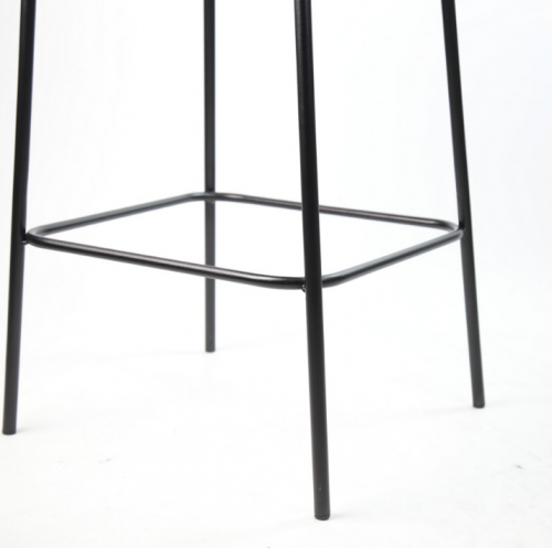 Стул барный LVK- Lilo черный/ ткань (Venus Velvet 2924)