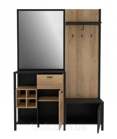 Прихожая Forte HIGH ROCK HRKD01(дуб ривьера/черный)