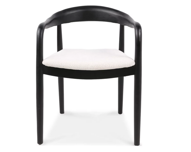 Стул обеденный с подлокотниками CRV- Denali Savanna beige black wood