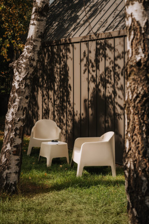 Стол кофейный уличный VLL- FERNE Milane (антрацит, серый)