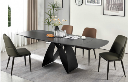 Стол с керамической столешницей Elt-  B5A020 столешница (черный, белый)