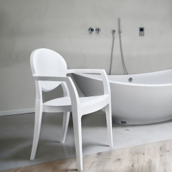 Кресло обеденное уличное VLL- SCAB Igloo 2639 (белый)​