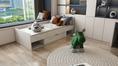 Кровать односпальная с ящиком ViA- Сити СЛ-2